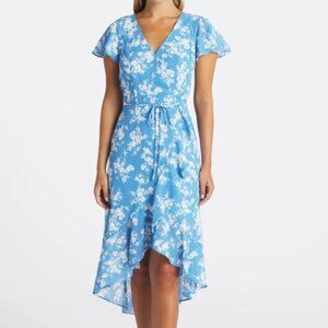 Irina Faux Wrap Hi Lo Dress